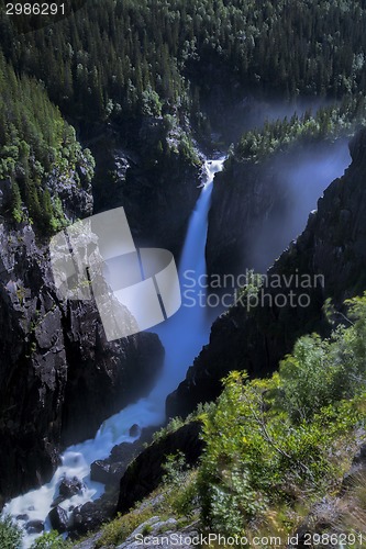 Image of Rjukanfossen from above