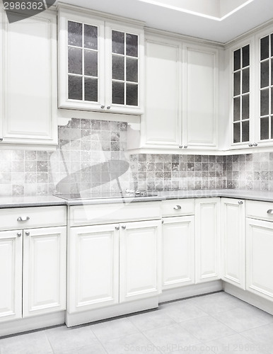 Image of White modern kitchen