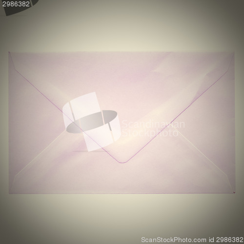 Image of Retro letter envelope