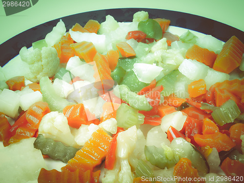 Image of Retro look Mixed vegetables