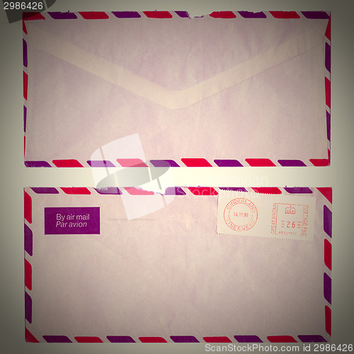 Image of Retro letter envelope