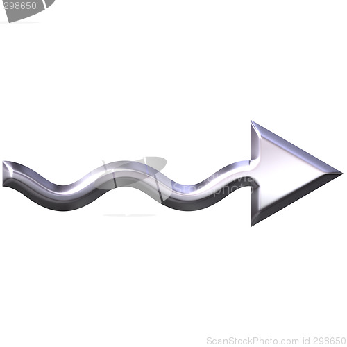 Image of 3D Silver Arrow