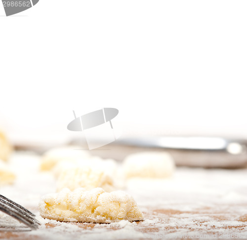 Image of making fresh Italian potato gnocchi