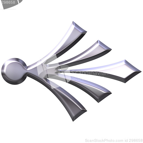 Image of 3D Silver Ornament