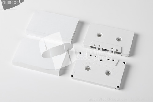 Image of Two blank audio cassettes