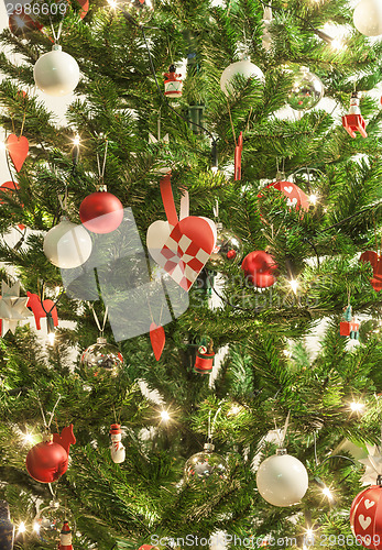 Image of Close-up of a christmas tree