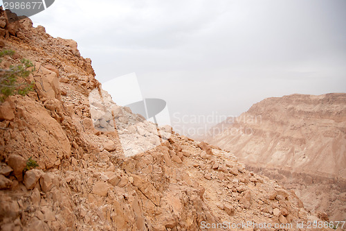 Image of Hiking in stone desert middle east adventure