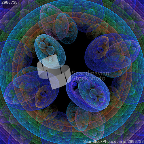 Image of Symmetrical growth of bacteria