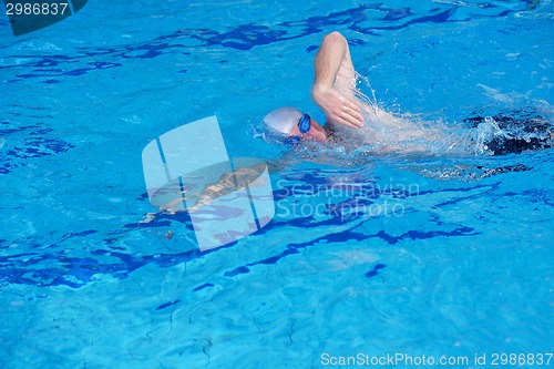 Image of children group  at swimming pool