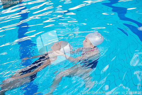 Image of help and rescue on swimming pool