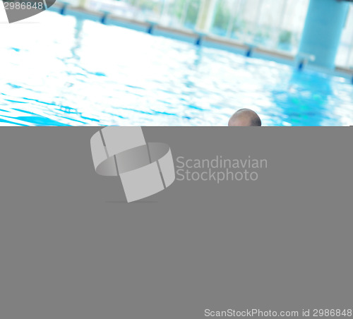 Image of children group  at swimming pool