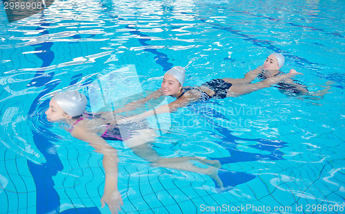 Image of help and rescue on swimming pool