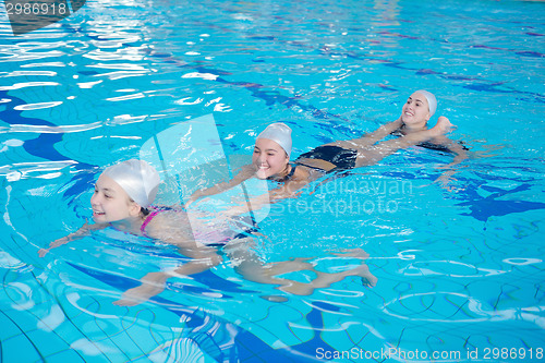 Image of help and rescue on swimming pool