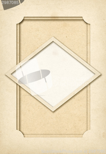 Image of Vintage paper photo frame