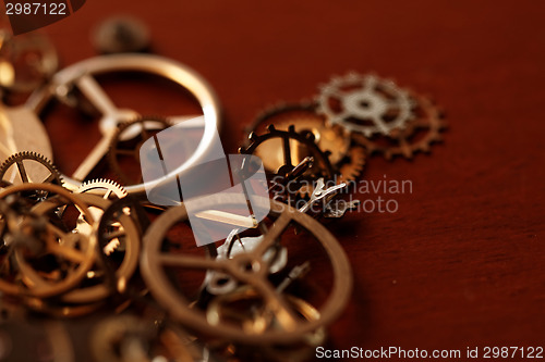 Image of Small parts of clock