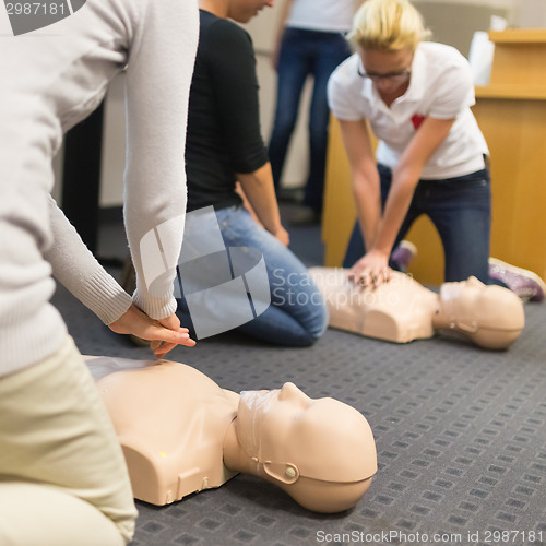 Image of First aid CPR seminar.