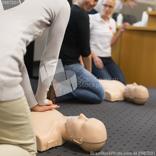 Image of First aid CPR seminar.