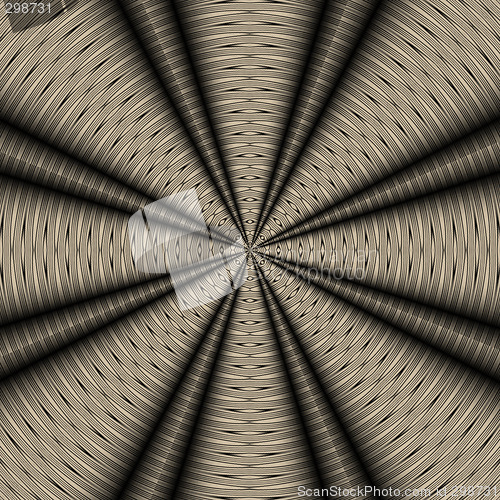 Image of Abstract 3D Radial Design