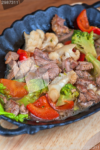 Image of meat with vegetables