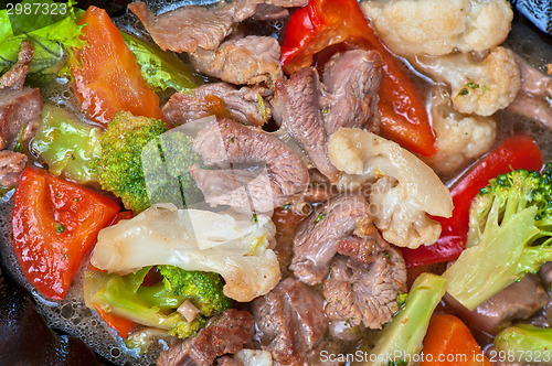 Image of meat with vegetables