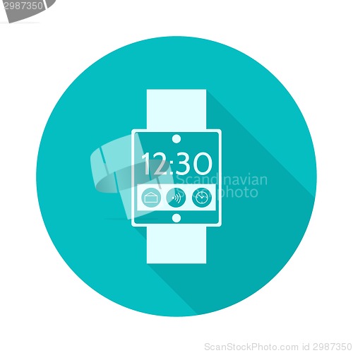 Image of Flat vector icon for smart watch