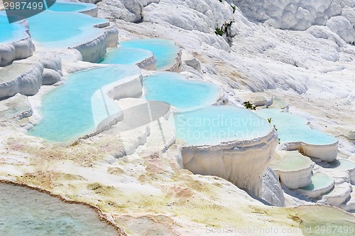 Image of Travertine pools and terraces in Pamukkale, Turkey