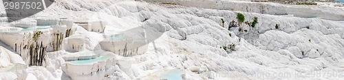 Image of Travertine pools and terraces in Pamukkale, Turkey