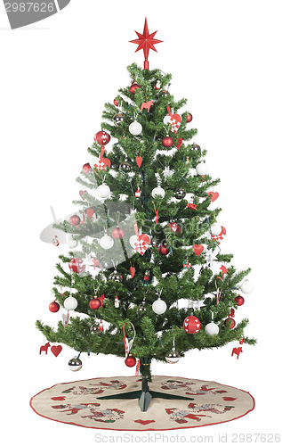 Image of Christmas tree with decorations