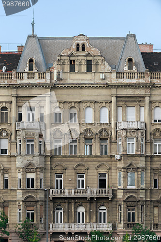 Image of Closeup photo of a building