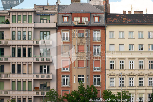 Image of Closeup photo of a building