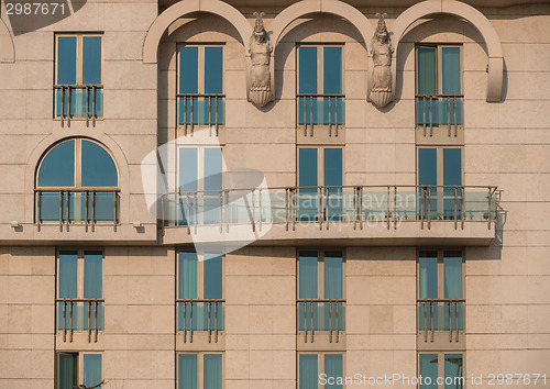 Image of Abstract picture of a modern building