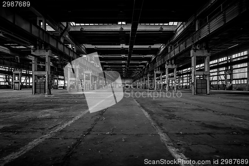 Image of Large industrial hall of a repair station