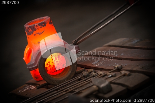 Image of Hot iron in smeltery