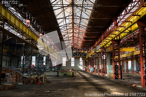 Image of Large industrial hall of a repair station