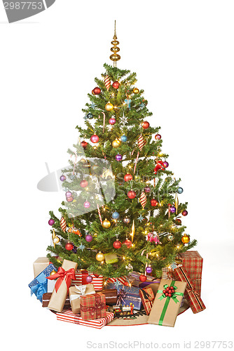 Image of Christmas tree with presents