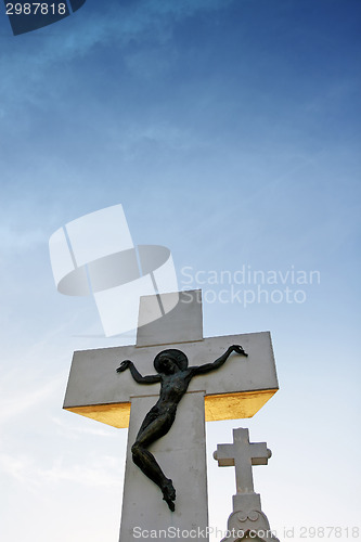 Image of Stone church cross