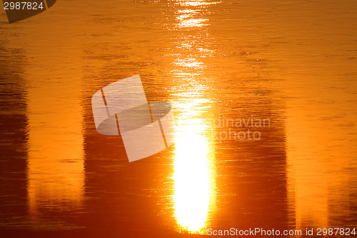 Image of Sunlight reflecting on water