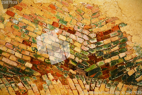 Image of Colorful brick wall