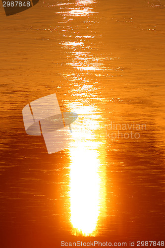 Image of Sunlight reflection on water