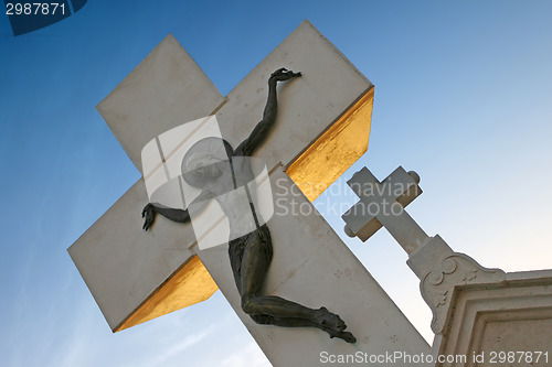 Image of Church stone crosses