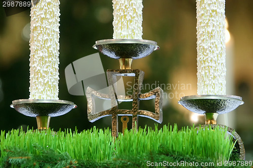 Image of Candlestick on church altar