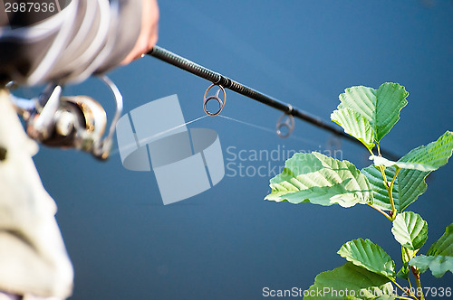 Image of Spinning in the hands of the angler 