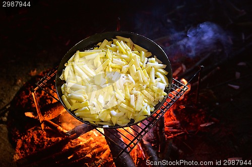 Image of Frying chips