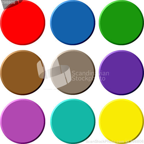 Image of Circular 3D Buttons