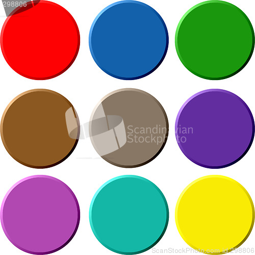 Image of Circular 3D Buttons