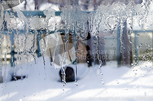 Image of The ice on the glass