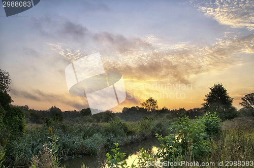 Image of Sunrise over the river