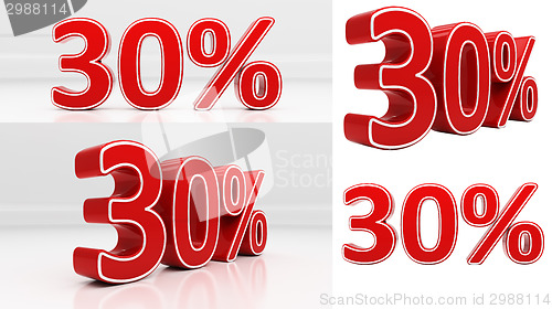 Image of 3D thirty percent