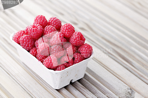 Image of box of raspberries