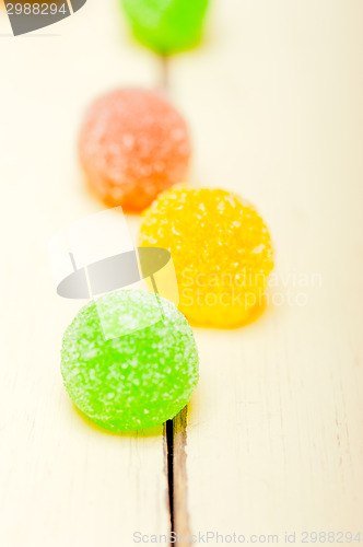 Image of sugar jelly fruit candy